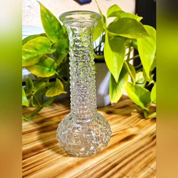 Other - Vintage E.O Brody Hobnail clear glass Bud Vase